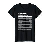 Gideon Nutrition Facts Name Value Graphic T-Shirt, Women, Black, S