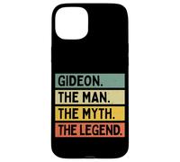 Gideon The Man The Myth The Legend Funny Personalized Quote Case for iPhone 15 Plus