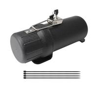 GIDIBII Universal Motorcycle Tool Tube,Motorcycle Storage Box Motorcycle Tool Box Waterproof - Black(with Lock)