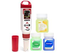 GIDIGI pH Chlorine Meter Digital 7 in 1, Pool ORP Salinity Meter Test pH CL Salt ORP EC TDS Temp, for Pools Aquariums Hydroponics Drinking Water Hot Tubs, Water Test Kit, with Calibration Solution
