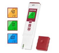 GIDIGI pH Meter for Water with Color Display Digital Drinking Water pH Tester with pH Test Strip Function and pH Calibration Kits for Pool Spa Hot Tub Hydroponics Aquarium Plant, Lab pH Meters Brewing