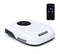 Gidrox 10000 BTU 12V DC RV Air Conditioner with Heater - Battery Powered, Low Power Consumption, Ultra Quiet & Fast Cooling Upgraded Rooftop AC Unit with APP Remote for Camper Van and Truck