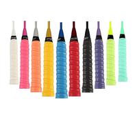 GIEEU 10 Pcs Badminton Racket Grip Tap,Racket Grips Tape Overgrip,PU Racquet Grip Rackets,Anti Slip Perforated Super Absorbent Grips for Tennis, Badminton,Squash Rackets