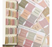 GIEEU Bible Tabs, Books of The Bible Indexing Dividers, Pastel Multicolor Theme, Old and New Testament Labels, 90 Pieces