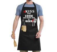 GIEEU Personalised Aprons,Chefs Apron Novelty Apron,Funny Cooking Aprons for Men and Women,Hang Neck Restaurant Workwear Home Cooking Apron
