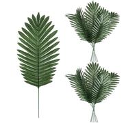 Giegxin 19 Inch Easter Holy Week Palm Branches for Palm Sunday Religious Polyester Artificial Leaves Stems Christian for Easter Floral Arrangements Supply Church Altar Buffet Table Decor(12 Pcs)