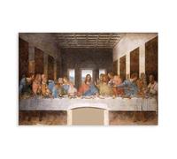 GIEIG Leonardo Da Vinci The Last Supper Canvas Art Poster And Wall Art Picture Print Modern Family Bedroom Decor Unframe 12x18inch(30x45cm)