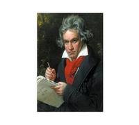 GIEIG Ludwig Van Beethoven Portrait Poster Print for Teen Boys Room Canvas Wall Art Canvas Painting Print Unframe 24x36inch(60x90cm)