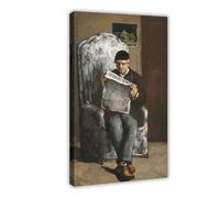 GIEIG Paul Cezanne - The Artist Father Reading L Evenement Canvas Wall Art Print Poster For Home School Office Decor Frame 16x24inch(40x60cm)