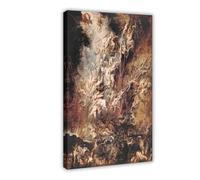 GIEIG Peter Paul Rubens - Fall Of The Damned Canvas Wall Art Print Poster For Home School Office Decor Frame 12x18inch(30x45cm)