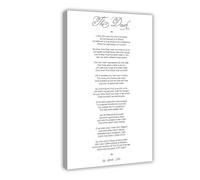GIEIG The Dash Poem by Ellis Linda Poem on Death Grief Quote Canvas Posters Wall Art Bedroom Office Room Decor Gift Frame 12x18inch(30x45cm)