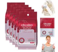 Gienslru Clothes Stain Removal Wipes, 20 Pack Stain Remover - Individual Wrapped Cleaning Wipes - No Dry Cleaning Food, Grease, Coffee Off Laundry, Underwear, Fabric (5pcs)