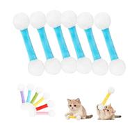 Gienslru Giant Q Tip Cat Toy with Catnip 6 Pack, Durable Cotton Swab Cat Toy for Indoor Cats, Interactive Teething Chew Sticks, Felt Kitty Kicker Toys for Boredom Relief and Exercise (B)