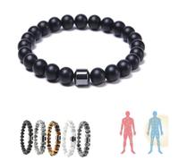 Gienslru Glame Anti Alcohol Bracelet, Elasticity Anti Alcohol Magnetic Bracelet Women, Reduces Alcohol Cravings, Relieves Anxiety & Withdrawal Stress (C)