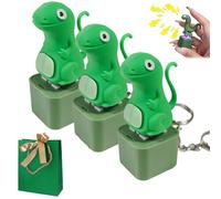 Gienslru Lizard Keychain Sound, Lizard Button, Rechargeable Lizards Anxiety Relief Keychain Button Toy, Lizards Push & Click Keychains, Funny Rechargeable Colourful Lights