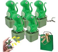 Gienslru Lizard Keychain Sound, Lizard Button, Rechargeable Lizards Anxiety Relief Keychain Button Toy, Lizards Push & Click Keychains, Funny Rechargeable Colourful Lights