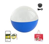 Gienslru New Upgrade Memory Sphere, 2.7" Memory Orb, Memory Sphere Ball, Crystal Ball Video Player Supports Wifi, 3D Memory Sphere Lamp with Sound, Uploadable Videos & Photos (Blue)