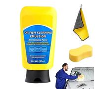Gienslru Oil Film Cleaning Emulsion, Soapami Oil Film Cleaner, Automotive Oil Film Cleaning Emulsion Renews Glass & Plastic, Car Windows Quick Effect Coating Agent for Home and Auto Cleaning (*1)