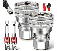Gienslru Universal Grip Socket Adapter Set, 7-19mm Multi-Function Universal Socket Wrench Tool, Self-Adjusting Ratchet Adapter for 3/8" Drive Ratchet, Torque Wrench and Power Drill，2