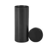 Gierzijia Seal Tea Canisters, Color Titanium Aluminum Alloy Round Tea Tins, Mini Portable Sealed Jar for Coffee Tea Candy Storage Loose Leaf Tea Tin Containers Storage (Black, 120ML)