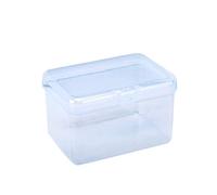 Gierzijia Transparent Plastic Organizer Storage Box with Hinged Lids, 3.6x2.6x2.2inches Storage Containers for Tool Accessories, Small Items and Other Craft Projects