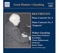 Gieseking:Vienna Po:Bohm - BEETHOVEN: Piano Concertos Nos. 4 and 5