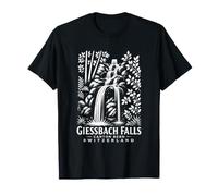 Giessbach Falls, Canton Bern, Switzerland. Vintage Design T-Shirt