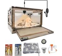 GIFANK Puppy Incubator with Heating Large PET Brooder Nursery Kitten