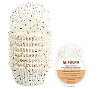 Gifbera Paper Cupcake Cases 200Pcs Muffin Cases for Baking Cup Cake Cases for Baking Cups Bun Cases Greaseproof Cupcake Cups Cupcake Liner for Birthdays, Parties, Coronation, Weddings Decorations