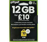 giffgaff £10 + 2GB Data + 500 Mins + Unlimited Texts