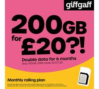 giffgaff 100GB Pay As You Go Sim Card