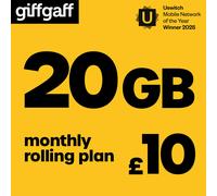 giffgaff 20GB Pay As You Go Sim Card