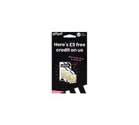 giffgaff 4G Trio/Multi Cut SIM Card with 5 credit. Unlimited Calls, Texts & Data. Fits iPhone 5S/6/6S/7 Plus/8 Plus/SE/X, Samsung Galaxy S7/S7 Edge