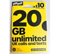 Giffgaff Multi Sim - Standard, Micro, Nano Sim Card - Unlimited Calls, Texts and Data