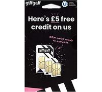 Giffgaff Nano/Micro/Standard SIM. Top Tariff Offers Unlimited Calls, Text, Data - Just Pay As You Go - no Contract. Multi Size, Fits All Devices. £5 Bonus Credit When You Top up £10 First Time.