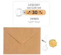 Gift 30th Birthday Man Set, Bottle Opener x 1 Would You Like to Be My Godfather Card x 1 Envelope x 1, Funny Gifts 30th Birthday Man, for 30th Birthday Men, 30th Birthday Man