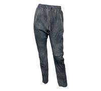 Gift 65042 Suede Leather Jogging Trousers - female - Oakwood - Leather Trousers - Gray - S - Trousers S