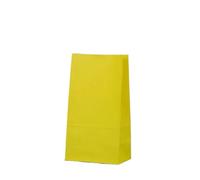 Gift Bag 10/20/50pcs Colorful Paper Bag | Shopping Package Cookie Bread Bucket Bags(Yellow,10PCS)