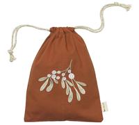 Gift bag Fabelab Mistletoe embroidery Marron TU