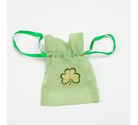 Gift Bag in a Shamrock Design. Beautifully embroidered Gift Bags, ideal for St Patrick’s Day Gifts, Irish Wedding Favours and gifts for other Irish Celebrations, Easter, Christmas, birthdays, engagements, christenings, anniversaries, corporate events and special celebrations. FREE SHIPPING