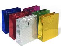 Gift Bag Large Holographic - Pack of 4 - Assorted Colours GIFT WRAP