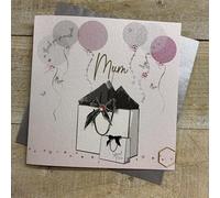GIFT BAGS & BALLOONS MOTHER'S DAY CARD, HAND FINISHED (M26-9)