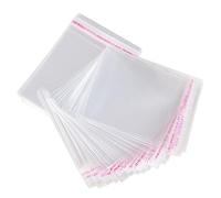 Gift Bags For Presents 100pcs Clear Plastic Self Adhesive Bag Self Sealing Jewelry Accessories Candy Packing Resealable Gift Cookie Packaging Bag Party Bags For Kids Party(12x34cm(Use 12x30))