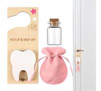 Gift Bags for Teeth - Container Box Door for Milk Teeth | Holder Button for | Children's Basque Container Dairy Boy Days Bath Baths Thotoch