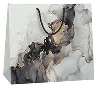 Gift Bags Simple Clothing Shop Skincare Products Large Gift Giving Commuter Tote Paper Bags(Black)