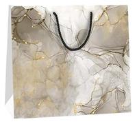 Gift Bags Simple Clothing Shop Skincare Products Large Gift Giving Commuter Tote Paper Bags(Gray)