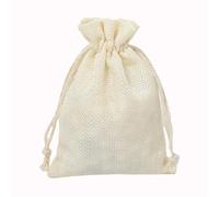 Gift Bags Small, Birthday Bags for Presents 50 Pcs/Lot Jute Storage Bags With Drawstring For Party Favors Packing 7x9/10x14/13x18cm Fabric Package Christmas Wedding Pouches(Beige,13x18cm(50pcs))