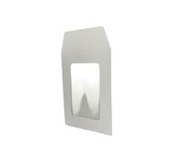 Gift Bags With Clear Front Window 100pcs Mini Envelope Kraft Paper Small Envelopes With Clear Window For Message Card Photo Gift Bag(White,13.5x10cm)