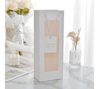 Gift Bags With Clear Front Window 8PCS Wine Gift Bag With Handle Transparent Window Paper Valentine's Day, Wedding, Christmas, Birthday Party(WHITE)