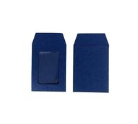 Gift Bags with Clear Window 100pcs Mini Envelope Kraft Paper Small Envelopes with Clear Window for Message Card Photo Gift Bag(Blue,11x8.5cm)